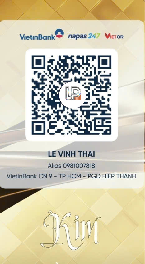 Mã QR VietinBank thanh toán phí khảo sát Liên Phát cho người nhận LE VINH THAI